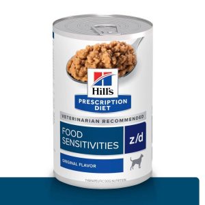 1 Lata Hill's Prescription Diet Canine z/d, Sensibilidades Alimentarias, para Perro, 369 g